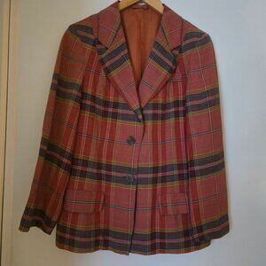 Plaid Spring/Summer Blazer - Size M